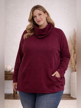 RBX Active Mock Neck Pullover Size 2X